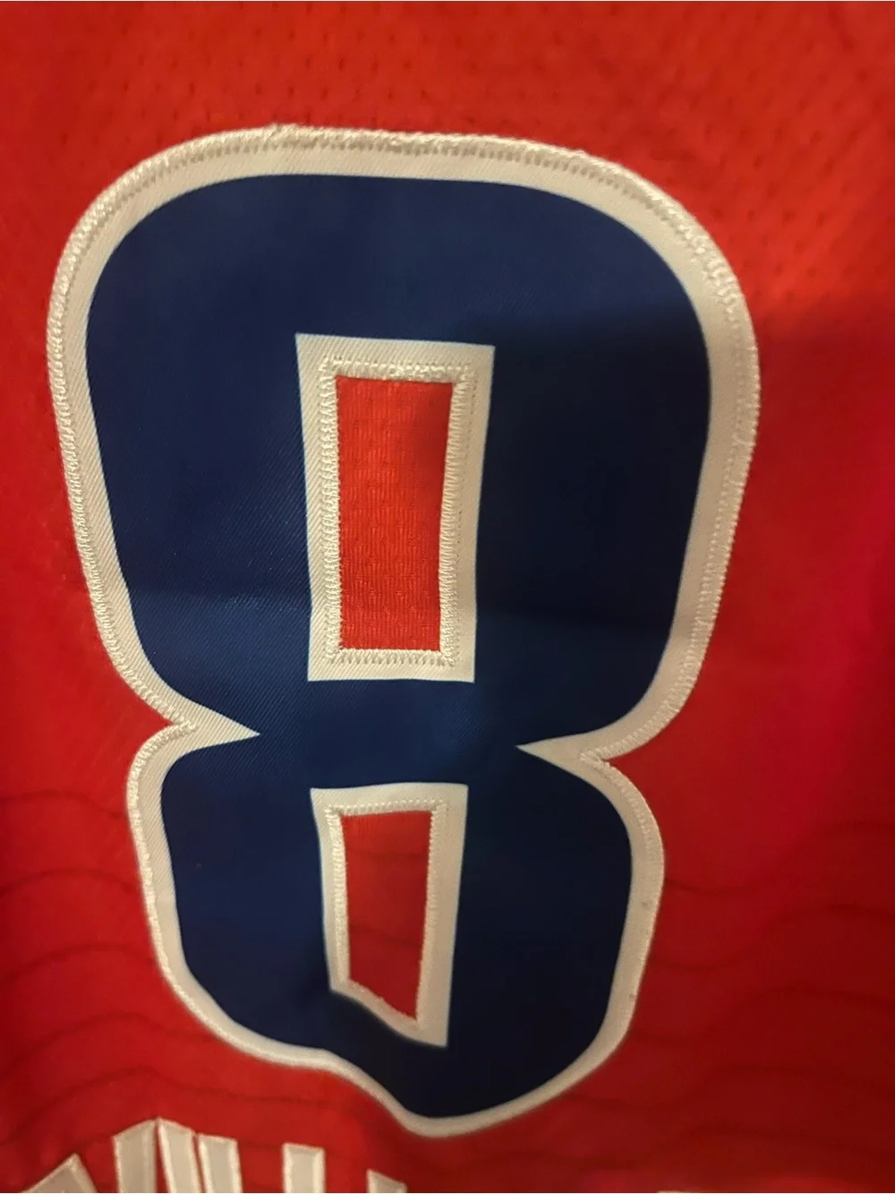JALEN WILLIAMS #8 OKC THUNDER MENS/UNISEX XL STITCHED JERSEY ORANGE